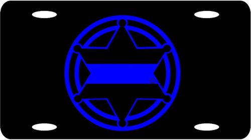 6-Point Sheriff's Deputy Badge License Plate-FrontLine Designs, LLC 