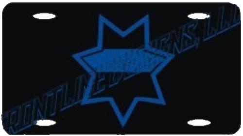 7-Point Sheriff's Badge License Plate-FrontLine Designs, LLC 