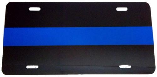 Blue Line License Plate-FrontLine Designs, LLC 