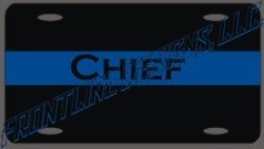 Blue Line License Plate-FrontLine Designs, LLC 