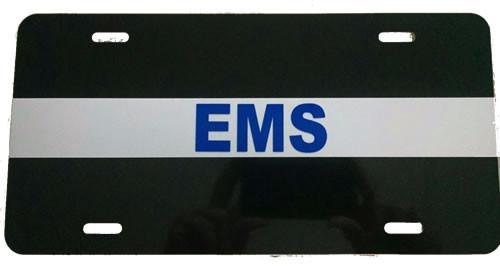 White Line Reflective License Plate-FrontLine Designs, LLC 