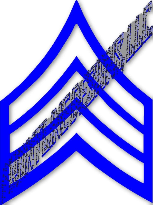 Sergeant Rank Decal-FrontLine Designs, LLC 