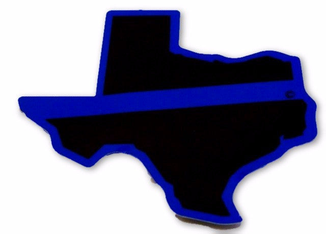 Texas State Blue Line Decal-FrontLine Designs, LLC 