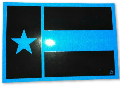 Texas State Flag Blue Line Decal-FrontLine Designs, LLC 
